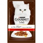 Gourmet Ala Carte пауч 85гр д/кош Говядина/Овощи в подливке (1/24)