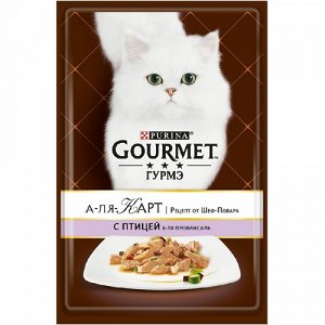 Gourmet Ala Carte пауч 85гр д/кош Домашняя птица/Овощи в подливке (1/24)