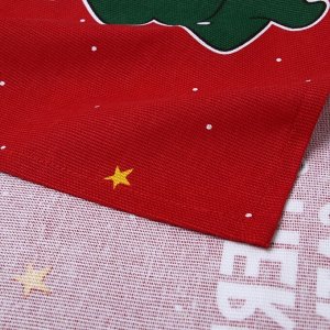 Набор новогодних полотенец "Доляна" Merry catmas 35х60см-3 штуки,100% хлопок 160 г/м2