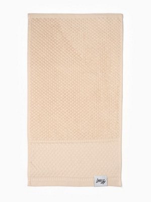 Полотенце махровое LoveLife «Ордос» 50x80 см, бежевое, 100% хлопок, 430 г/м²
