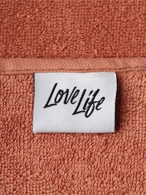 Полотенце махровое LoveLife «Танами» 50x80 см, коричневое, 100% хлопок, 430 г/м²