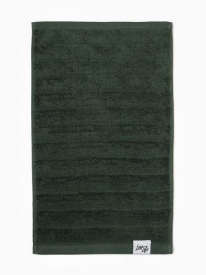 Полотенце махровое LoveLife «Сонора» 50x80 см, зелёное, 100% хлопок, 500 г/м²