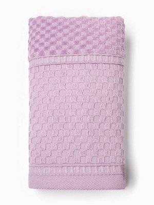 Полотенце махровое LoveLife «Ордос» 50x80 см, лавандовое, 100% хлопок, 430 г/м²