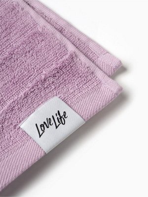 Полотенце махровое LoveLife «Сонора» 50x80 см, лавандовое, 100% хлопок, 500 г/м²