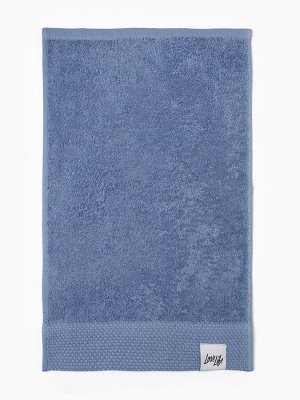 Полотенце махровое LoveLife «Монте» 50x80 см, синее, 100% хлопок, 430 г/м²
