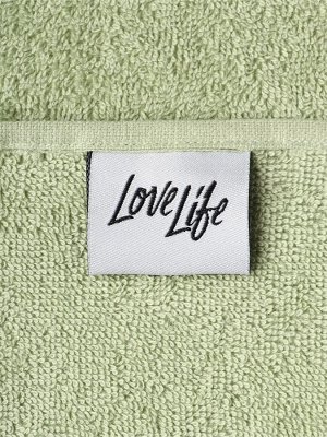 Полотенце махровое LoveLife «Танами» 50x80 см, мятное, 100% хлопок, 430 г/м²