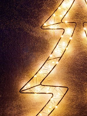 Фигура подвесная световая FROSTY «Елочка», 58x56х2, 200 LED, 220V, свечение тёплое белое