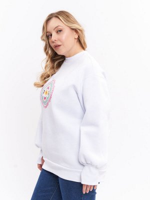Свитшот с начесом SV02521WHT02