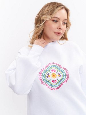 Свитшот с начесом SV02521WHT02