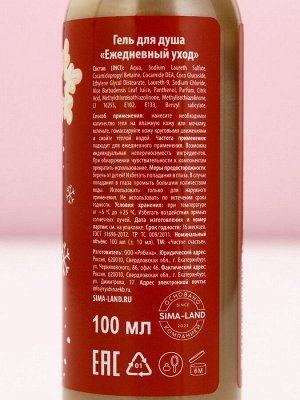 Подарочный набор «С Новым Годом», гель для душа 100 мл и крем для рук 30 мл, Чистое счастье