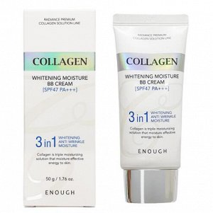 Осветляющий коллагеновый бб крем 3в1 Enough Collagen Whitening Moisture BB Cream 3 IN 1 SPF47 PA+++, 50g