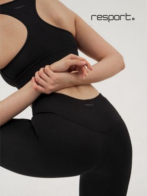 Легинсы женские Resport, 44, чёрные, базовые