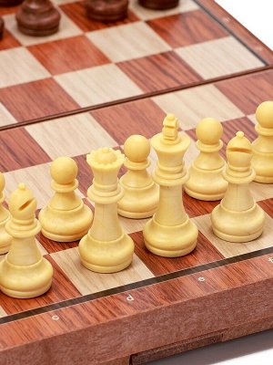 Шахматы «Классические», компактные 25x22 см, комплект доска и фигуры, пластик