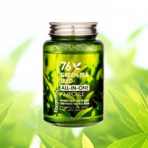 Farm Stay   Green Tea All-in-one Ampoule 250ml - Омолаживающая ампула с экстрактом зеленого чая 250мл