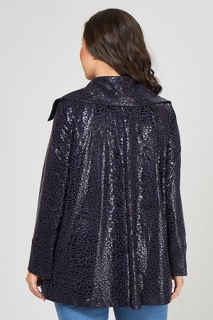 Куртка Легкая куртка из ткани масло со стильным принтом-глиттером, напоминающим блеск дождевых капель. Изделие расклешенного A-силуэта, на подкладке, ; укороченными рукавами-колокол, с широкими манжет