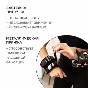 Утяжелители неопреновые ONLYTOP, 2 шт. х 1,5 кг, цвет милитари