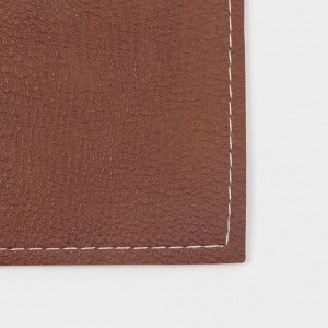 Салфетки под горячее Magistro, 2 шт., двухсторонние, экокожа, хлопок, 47.5x35.5 см