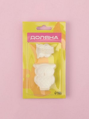 Печати для теста и мастики Доляна «Совушка», набор 2 шт., пластик, молочные