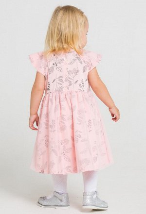 Платье для девочки Crockid К 5537 светлый лосось, летние цветы