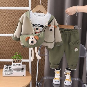 Комплект детский: брюки, кофта, толстовка на замке