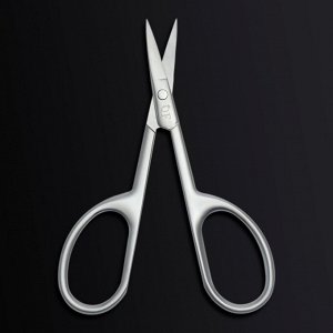 Ножницы маникюрные «Premium satin», узкие, прямые, матовые, 9.6 см