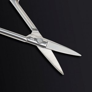 Ножницы маникюрные «Premium», прямые, широкие, 9.5 см, на блистере