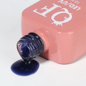 Гель лак для ногтей, витражный, 3-х фазный, 10 мл, LED/UV, цвет синий (69)