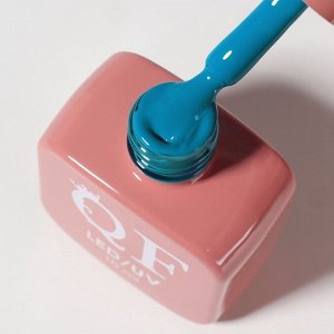 Гель лак для ногтей, однотонный, трехфазный, 10 мл, LED/UV, голубой (261)
