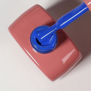 Гель лак для ногтей, однотонный, 3-х фазный, 10 мл, LED/UV, цвет синий (258)