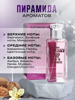 Туалетная вода мужская Saturday Party Non Stop, 100 мл
