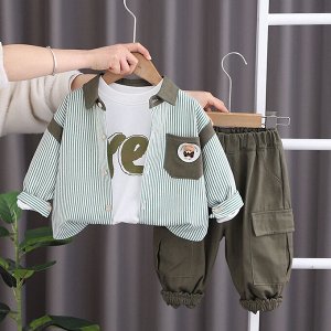 Комплект детский: кофта, рубашка и брюки