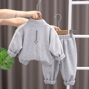 Комплект детский: кофта, толстовка на замке, брюки