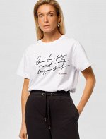 Футболка из премиального хлопка с эластаном белый_be different