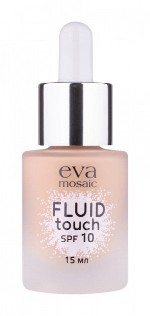 Eva Mosaic Тональный крем-флюид Fluid Touch, 15 мл, 02, светло-бежевый new **