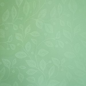 Ткань Вуаль с тиснением листья фисташка                                  (ш300см)