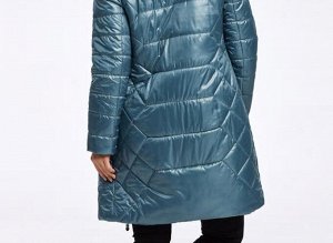Женское демисезонное пальто, цвет голубой жемчуг