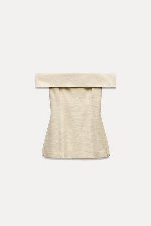 Топ Цвет как на первом фото ТОП С ОТКРЫТЫМИ ПЛЕЧАМИ С БОКОВЫМИ ПРОРЕЗАМИ (OFF-SHOULDER-TOP MIT SEITENSCHLITZEN) Топ с открытыми плечами и квадратным вырезом. Боковые разрезы на подоле. Потайная молния