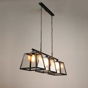 Люстра "Корнер" 3хЕ27 40В черный 98х20х20см