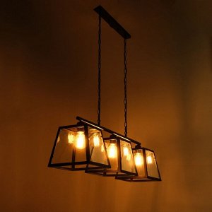 Люстра "Корнер" 3хЕ27 40В черный 98х20х20см