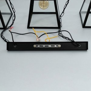 Люстра "Корнер" 3хЕ27 40В черный 98х20х20см