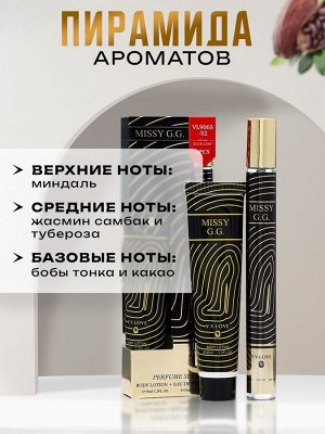 Парфюмерный набор женский Missy G.G: Туалетная вода, 35мл + Лосьон для тела, 35мл