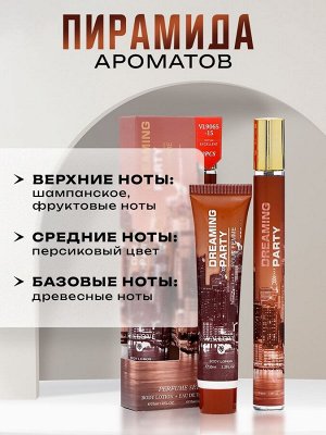 Парфюмерный набор женский 777 VVIP ROSE NYC: Туалетная вода, 35мл + Лосьон для тела, 35мл