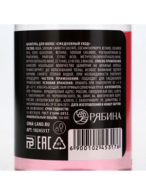 Шампунь для волос «Смывает грязные мысли», 100 мл, аромат тропических фруктов, Beauty Fox