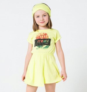 Платье для девочки Crockid КР 5505 лайм1 к207