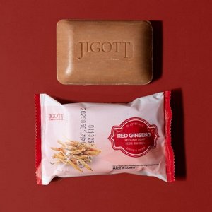 Jigott Мыло-скраб для лица и тела с экстрактом красного женьшеня / Red Ginseng Scrub Soap, 150 г