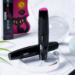 Jigott Водостойкая жидкая подводка для глаз / Cat's Eye Waterproof Liquid Eyeliner Deep Black, глубокий черный