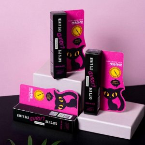 Jigott Водостойкая жидкая подводка для глаз / Cat's Eye Waterproof Liquid Eyeliner Deep Black, глубокий черный