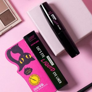 Jigott Водостойкая жидкая подводка для глаз / Cat's Eye Waterproof Liquid Eyeliner Deep Black, глубокий черный
