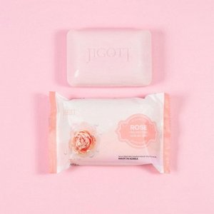 Jigott Мыло-скраб для лица и тела с экстрактом розы / Rose Scrub Soap, 150 г
