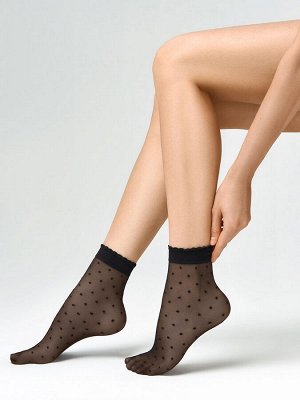 Носки (MINIMI) POIS 20  фантазийные, в горошек